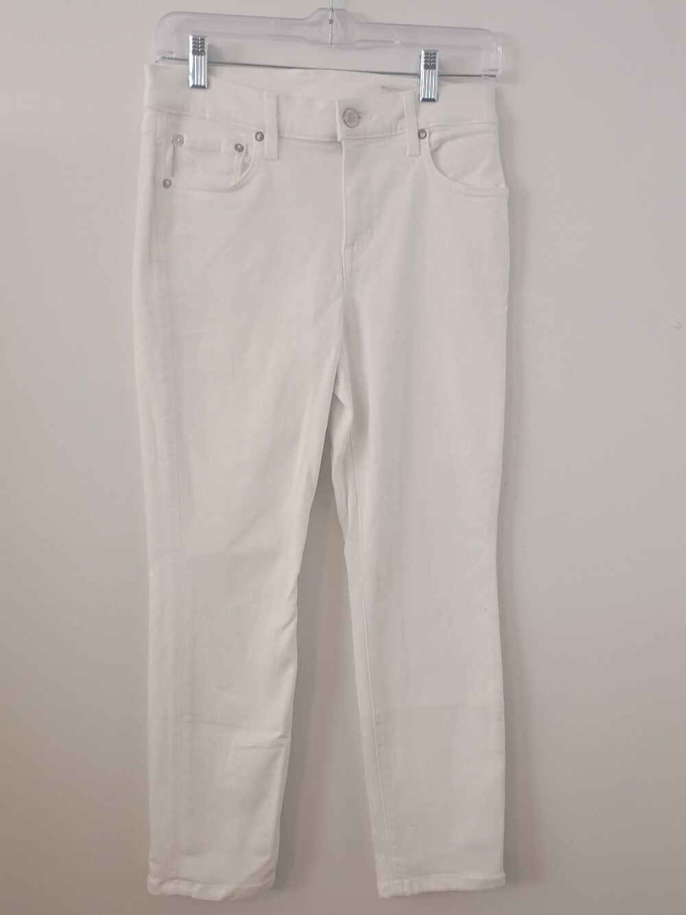 AYR The Stir White Slim Straight Jeans